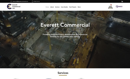 Everett Commercial: A new site redesign to look more modern and professional.