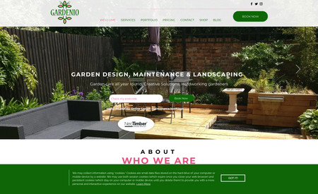 Garden landscapers: few fixes on the website.