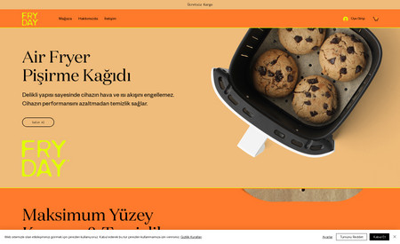 Fryday: Kurumsal web sitesi tasarımı