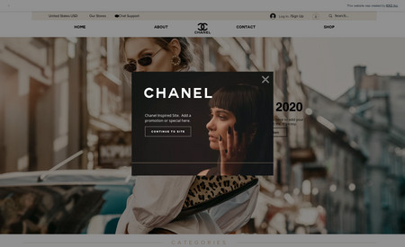 Chanel Inspired E-Commerce Store: 