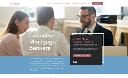 Lakeview Mortgage: Lakeview Mortgage is a National Mortgage Lender providing home buyers with the best options when buying or refinancing their home. 

Slaterock utilized functional web design to create a simplistic, yet effective webpage for Lakeview Mortgage. Slaterock also continues to manage Lakeview's website in the form of an SEO management project to better position Lakeview in the SERPs. 