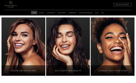Brickell Dental Aesthetics: From concept to reality, I single-handedly crafted Brickell Dental Aesthetics, building every element with precision and passion. It's a testament to my expertise in web development and my ability to bring immersive digital experiences to life.