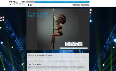Inspire Fitness: Updated website to give a new look and improved seo 