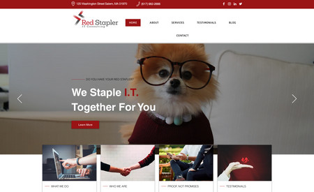 Red Stapler: This clean, professional website for a Salem-based IT Consulting firm shows that you don't have to forgo showing personality and a bit of humor with a professional website!