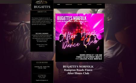 bugattis: Website design