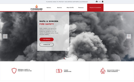 Firebrand Safety Systems Inc.: Go West Marketing completed the full brand identity creation and launch of this Bay Area based fire safety company. Project included:

1. Website design 
2. Search engine optimization 
3. Content writing 
4. Logo design
5. Business card and letterhead design