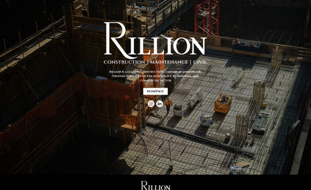 Rillion UK: Rillion is a construction, maintenance, and civil firm in London, UK. They were in need of a complete rebranding. We designed their logo, brand manual, letterhead, and business cards. The website was a Classic website. They needed revamping, style, and accurate information. We added all their services, Instagram feeds, contact forms, and video. Another happy client!