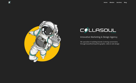 Collasoul Media: Portfolio website for Collasoul Media. A boutique Advertising & Media Agency