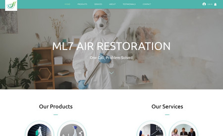 ML7 Air Restoration: Website Design and Development + booking &amp;amp;amp;amp;amp;amp; store
