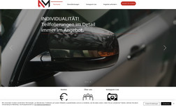 Automorphose Webseite für einen Fahrzeugfolierer