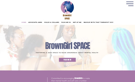 Brown Girl Space - Web & Logo Design : Designing for a cause! This project was special all the way from the logo to the web design. 