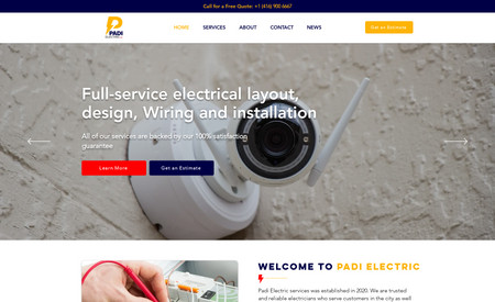Padi Electric: Professional Layout
Eye-catching & Easy to Navigate Flow