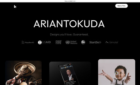 Arian Tokuda: Portfolio Website for my Web Design services and products.