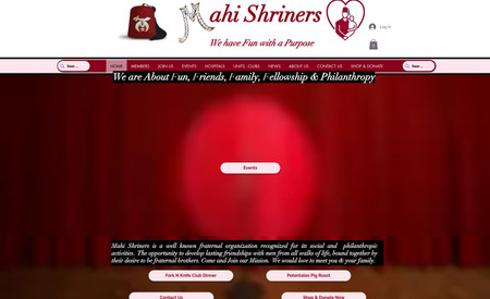 Mahi Shriners: The website was created for Mahi Shriners and their Shrine Philanthropy Shriners Childrens.  It covers the entire spectrum of Shrinedom and how to become a Shriner from Masonry to  becoming a Shriner.  You will learn about Mahi Shriners and the entire organization.