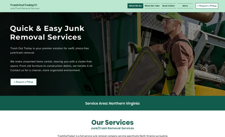Trash Out Today: We Designed Complete Website From Scratch and Incorporated Required Functionalities tailored to Client's Requirements.