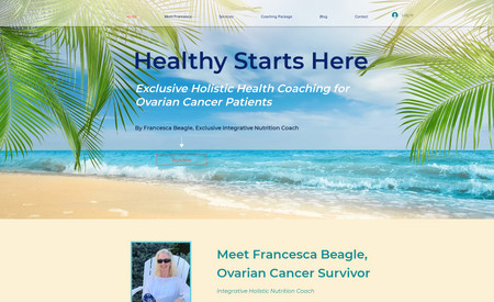 FBeagle Cancer Coach: Website Design and Branding for Francesca Beagle, Exclusive Holistic Cancer Coach in York, Maine.