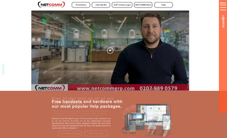 Netcomm: Redesigned done for Netcomm website. Unique design customization was done for them.