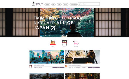 Travel Japan With JT: A Short Sweet Exsample of a travel agency.
