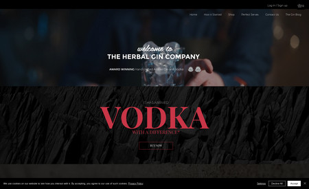 The Herbal Gin Company - E-Commerce: This client is a local gin seller, who appears in national trade shows and sells across the UK and wider.

They came to us with a brief for a website, which was to create an E-Commerce Site with their premium branding running throughout.

For all of their products, we created products pages with an description of each item being built into a dynamic page.

When the viewer clicks an item, they can choose which size of bottle they would like to purchase and then they go through to their basket to check-out. 

The website facilitated their growth with the additional of Wix Events so the viewers could book a date and time for their &amp;#39;Gin Experience&amp;#39;. 