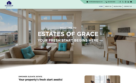Estates of Grace: Recently worked as a web designer for Estates of Grace, and they are pleased with the website.