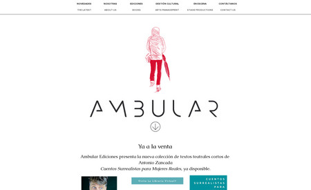 Ambular: "Small Business Site" for bilingual producing and creative startup Amblar.