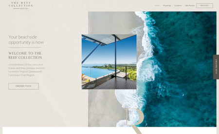 The Reef Collection : Website design for a large portfolio of luxury that sit at the doorstep to the Great Barrier Reef. ⁠Ray White Special Projects was engaged to sell these premier homes and parcels of land in Northern Queensland. They immediately contracted Duo Create to support their sales targets through a comprehensive creative marketing campaign.⁠