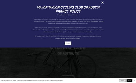 MAJOR TAYLOR CYCLING CLUB: We helped with the design of this website. It is considered a classic website design with some advanced features. 