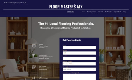 Floor Masters Atx: Floor Masters ATX is a local flooring company based in Austin, TX with a commitment to providing high-quality flooring installation and maintenance services to their clients. As a web designer, I was hired to redesign their website with the goal of improving their online presence and attracting more customers.

The first step in the project was to conduct a thorough analysis of Floor Masters ATX's current website and identify areas for improvement. Based on this analysis, I developed a new website design that was more user-friendly, visually appealing, and optimized for search engines.

The new website design included a clear and concise navigation menu, with easy-to-use links to the company's services, portfolio, and contact information. I also added high-quality images of the company's previous work, which helped to showcase their expertise and build trust with potential clients.

To optimize the website for search engines, I conducted keyword research and optimized the website's content with targeted keywords and meta tags. I also improved the website's loading speed, which is an important factor in SEO and user experience.

The results of the project were significant. Floor Masters ATX now had a modern, professional website that accurately reflected their expertise and commitment to quality. The website was also optimized for search engines, which helped to improve their online visibility and attract more potential customers.

Overall, my work with Floor Masters ATX was a success, and I am proud to have helped them achieve their goals. The new website design improved their online presence and helped them to establish themselves as a leader in the flooring industry.