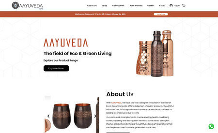 AAYUVEDA Home: copper store