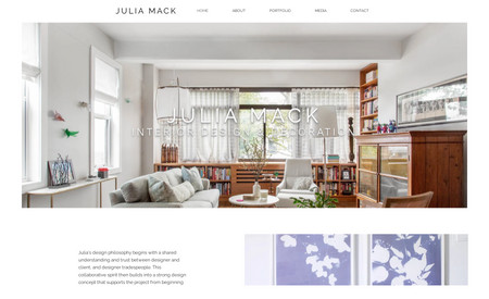 Julia Mack Design: Website Clean Up