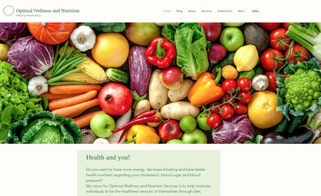 OptimalWellness: Advanced Website from the ground up custom built. Health Nutrition and Blog website. 