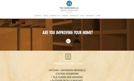 General Contractor: I did the logo and full site design for my client. We have worked together for over five years. 
