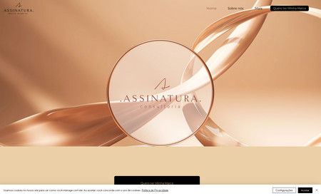 Assinatura  Cosméticos: Site de empresa de personalização de embalagens para cosméticos