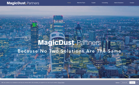 MagicDust Partners: Designed in a Day - a website for a professional services collaboration designed and built on Wix Studio platform.