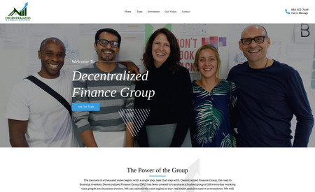Decentralized: We helped this group of professionals brand and build their website.