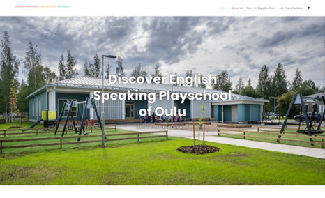 English Speaking Playschool Fun and simple website for a playschool