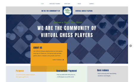 Worldcryptochess: Página web de juego ajedrez online.