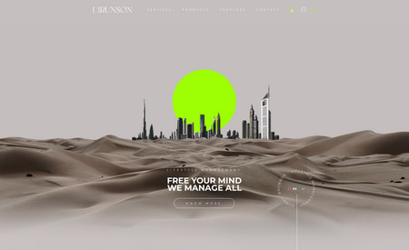 Brunson Dubai: Website for for luxury conciergerie based in Dubai