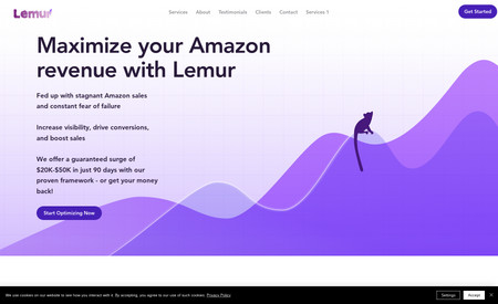 Consultant | Amazon Optimization: Lemur is an incredible specialist in Amazon Marketplace optimization.  They needed a unique and memorable brand identity to showcase their expertise and that spoke to their approachability.  (Website Design + Business Coaching)