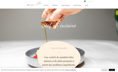 Stef en cuisine: Réalisation intégrale du site avec sa version mobile.
Création du logo.