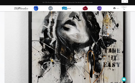 EG Artiste peintre: Site e-Commerce
Boutique en ligne
Vidéo 3D
site web custom 
Design modern et professionnel