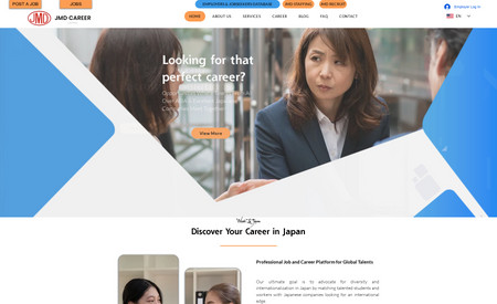 JMD Career: A completely Dynamic Job Portal locoded with Velo by Wix for our Japan Based Client featuring Multiple Login for Employers to post jobs and ability to update the job from there respective account, enabling the job seeker to apply for any specific job and receive confirmation of the application through automation set up at different levels..