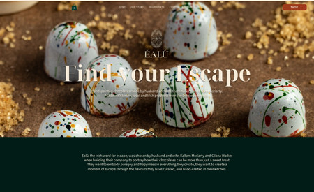 Éalú: Web Design for Luxury Chocolatier