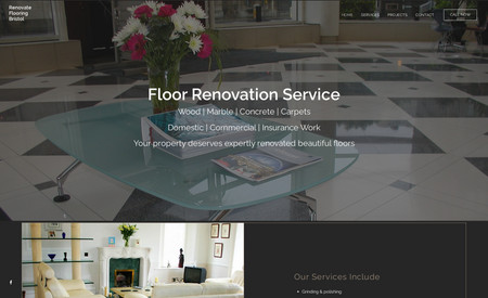 Renovateflooring: Website for local flooring company. A very stylish site.