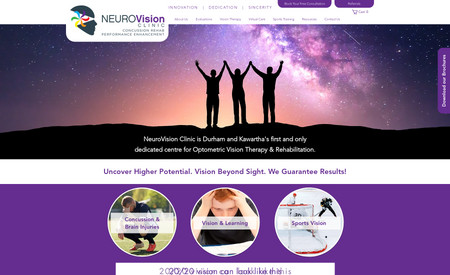 neurovision: We've been working with this client for over 10 years since the start of the business. We designed their logo and then continue to work with them under our Virtual Marketing Manager Program. We've helped them with all their graphic design and marketing materials. 

This site that we designed, produced & host on the WIX platform includes custom forms, scheduling and eventually will include an extensive online shopping experience for their patients.