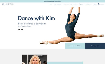 Dance With Kim: Nous sommes absolument ravis de vous présenter l'un de nos projets les plus incroyables à ce jour : la création du site internet pour l'école de danse Dance with Kim.

 

Lorsque Kim, la propriétaire de l'école, est venue nous voir, nous savions que nous avions entre les mains une opportunité incroyable de créer quelque chose de vraiment spécial pour elle.

​

Nous avons commencé par travailler en étroite collaboration avec Kim pour comprendre ses besoins et ses attentes pour son site internet.

 

Nous avons conçu un site web complet et sur mesure pour l'école de danse, mettant en avant toutes les activités proposées par Kim.

Nous avons intégré un système de réservation et de paiement en ligne pour les cours à domicile, ainsi qu'un calendrier de disponibilité pour que les clients puissent choisir une date et réserver leur cours en fonction de leur emploi du temps.

​

Kim est maintenant en mesure d'ajouter facilement des événements et des cours à son site internet, ce qui facilite grandement son organisation. Elle n'a plus besoin de gérer manuellement les réservations de ses clients et les paiements, ce qui lui permet de se concentrer sur ce qu'elle fait de mieux : offrir des cours de danse exceptionnels à ses clients.

​

Lorsque nous avons commencé à travailler sur ce projet, Kim nous a donné carte blanche pour le design du site. Nous avons donc travaillé dur pour créer un site internet esthétique, facile à naviguer et optimisé pour le référencement.

Nous sommes très fiers de notre travail, d'autant plus que le site est désormais classé en première position sur Google lorsque l'on recherche "école de danse St Barth".

​

Nous sommes convaincus que ce site internet aidera Kim à développer son entreprise et à attirer de nouveaux clients. Nous sommes honorés d'avoir pu travailler sur ce projet et nous sommes impatients de continuer à créer des sites internet incroyables pour les entreprises, les entrepreneurs et les particuliers de l'île de St Barth.