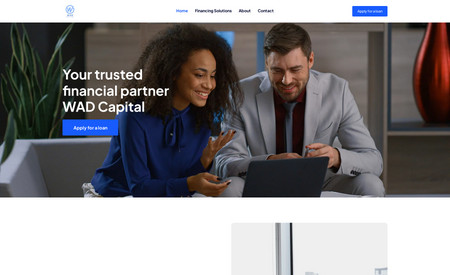 WAD Capital: The Wad Capital website was created from scratch and I already optimized it on all devices like desktop, tablet, and mobile. The client is from the united states and the website is for his financial business.