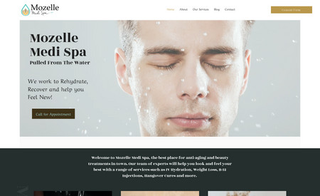 Mozelle Medi Spa: Classic website for Medi Spa
