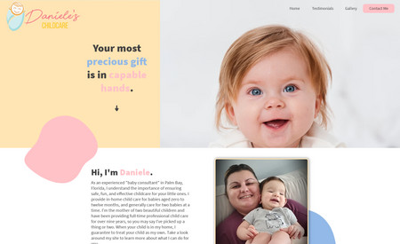 Daniele's Childcare: This simple website for a daycare got them booked out  6months+ in advance!