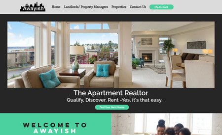 Website Design For Awayish: Awayish a new business model, renting out apartments to prospective tenants for short term leases. Awayish tasked Dark Matter Digital to design their new website using Wix Hotels and Wix Collections, and using Ascend automations to automate their workflow.